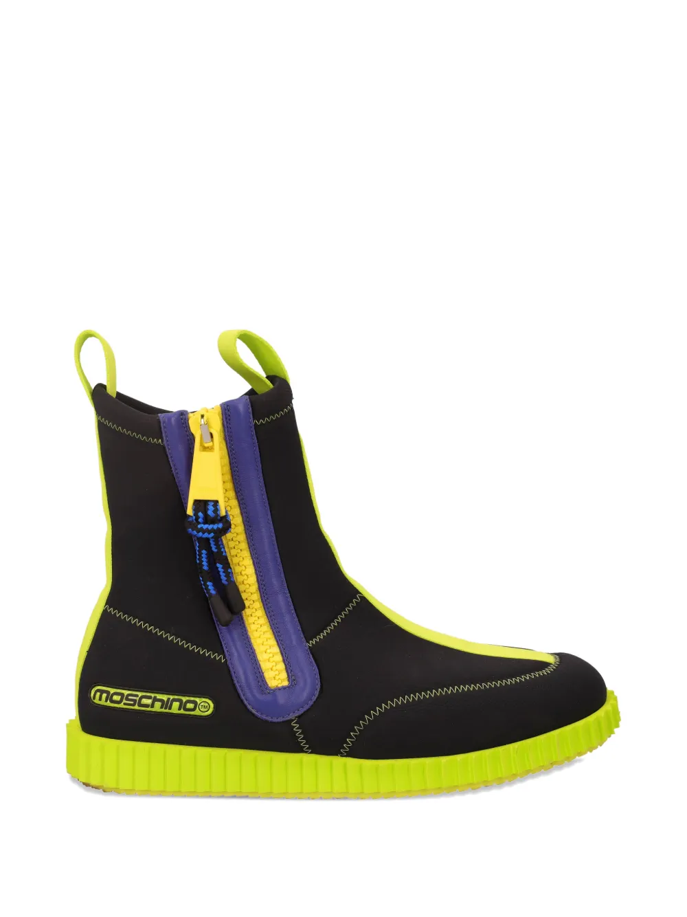 Moschino Pre-Owned 30mm side-zip surfer boots | Black | Image 1