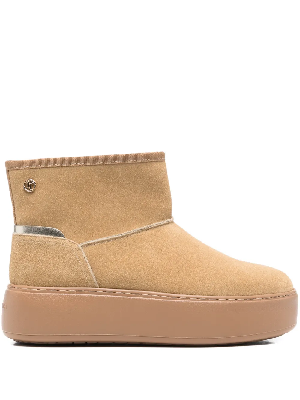 Janet & Janet Leather Boots In Brown