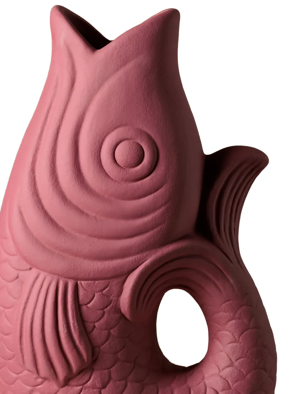 Cu I Seeyou Fish Open Mouth Vase In Red