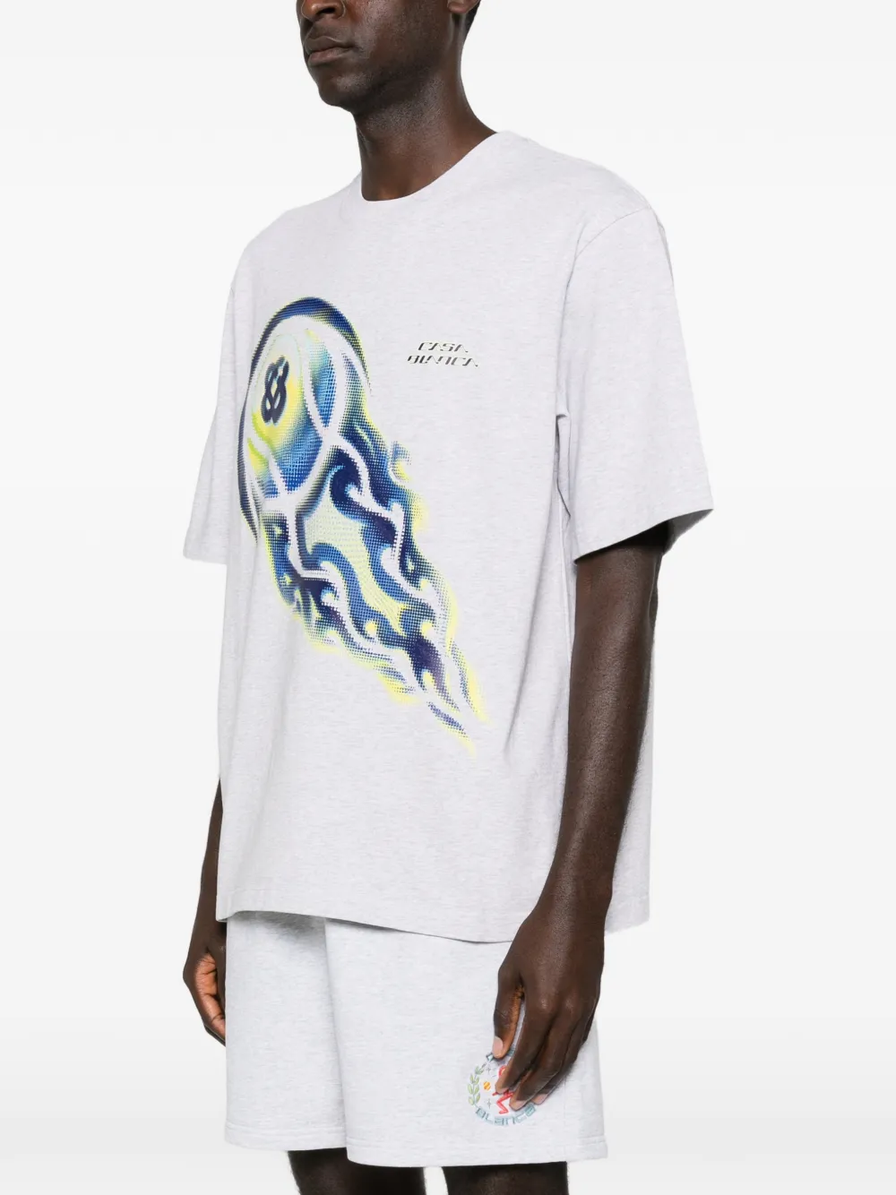 Casablanca T-shirt met grafische print Grijs