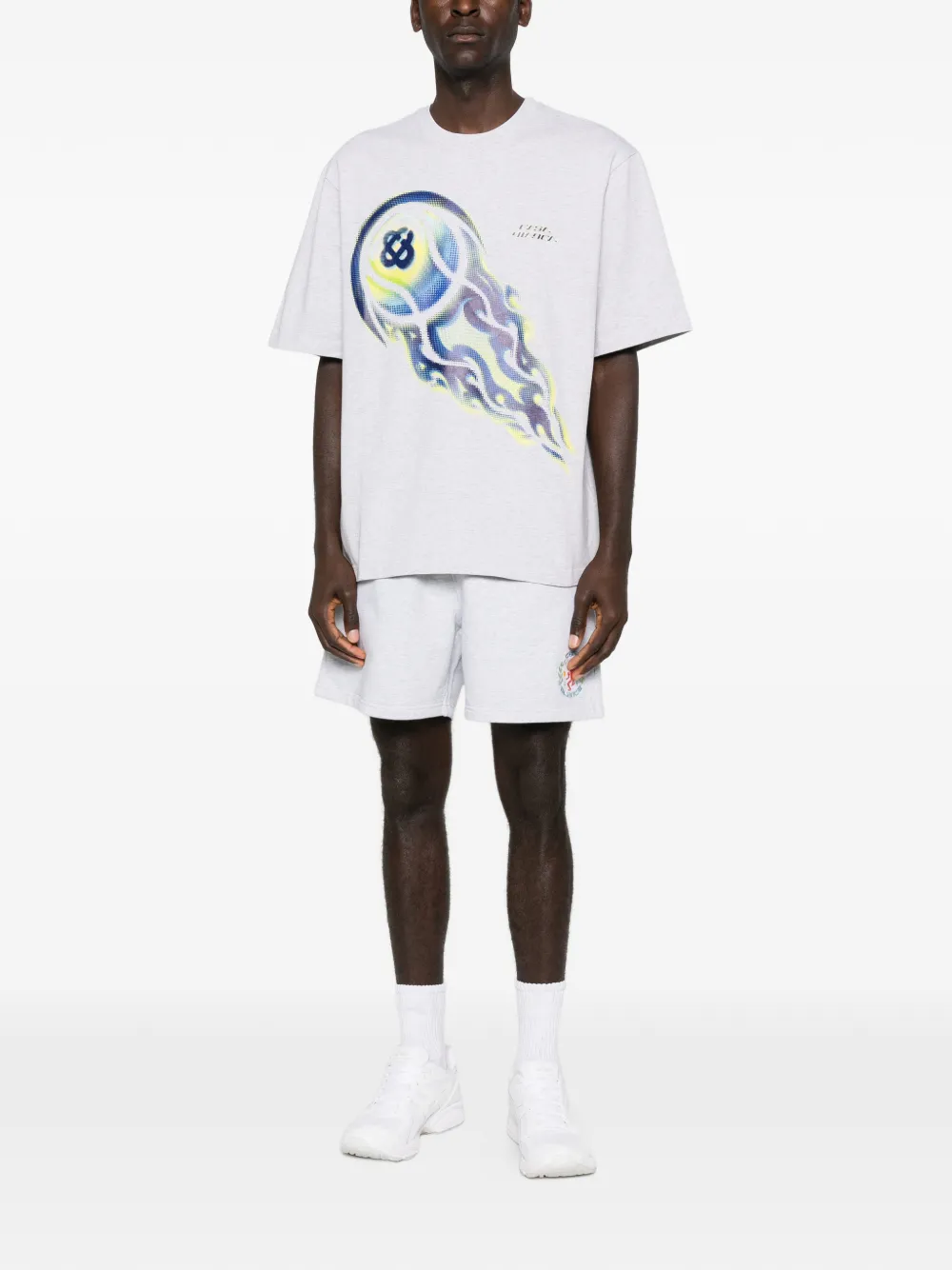 Casablanca graphic print tee T-shirt - Grijs