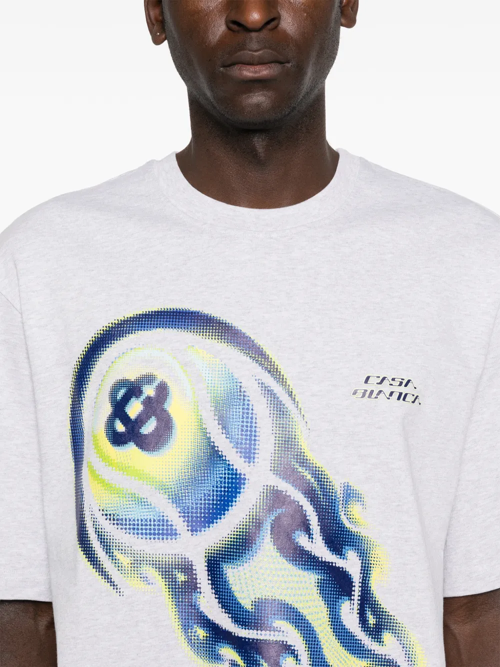 Casablanca T-shirt met grafische print Grijs