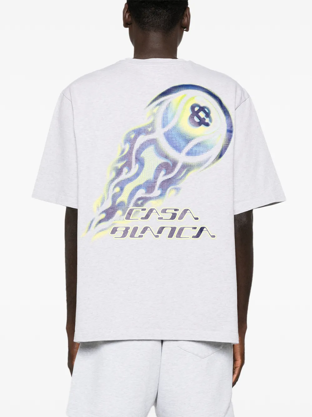 Casablanca T-shirt met grafische print Grijs
