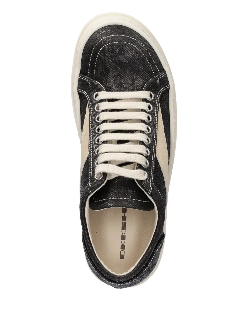 Rick Owens DRKSHDW Vintage Sneaks metallic-effect sneakers Zwart