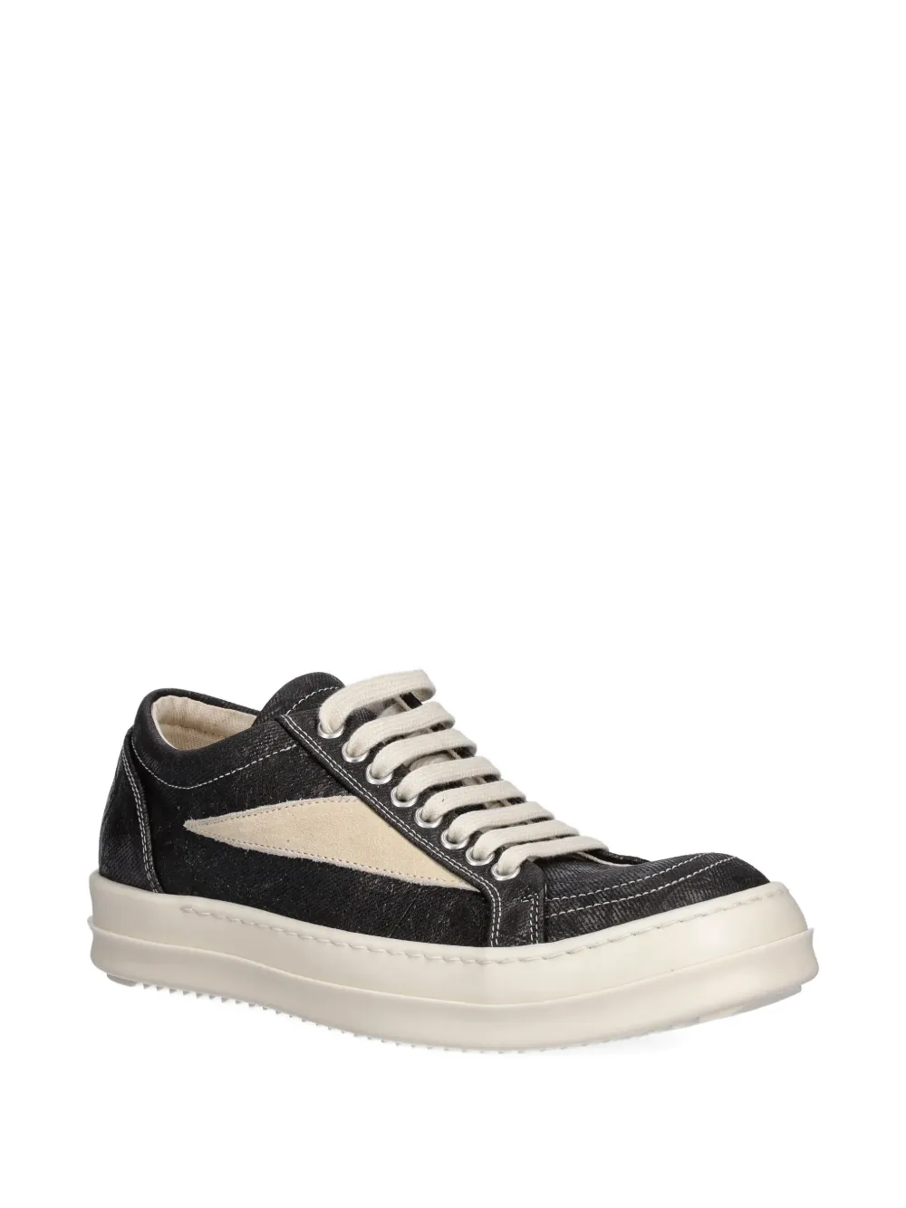 Rick Owens DRKSHDW Vintage Sneaks metallic-effect sneakers Zwart