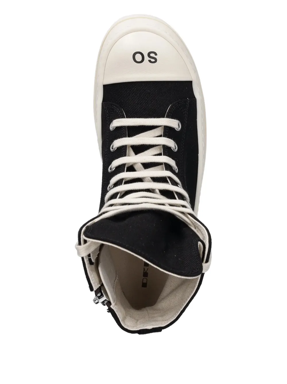 Rick Owens Drkshdw Sneaks Side-zip Sneakers In Black