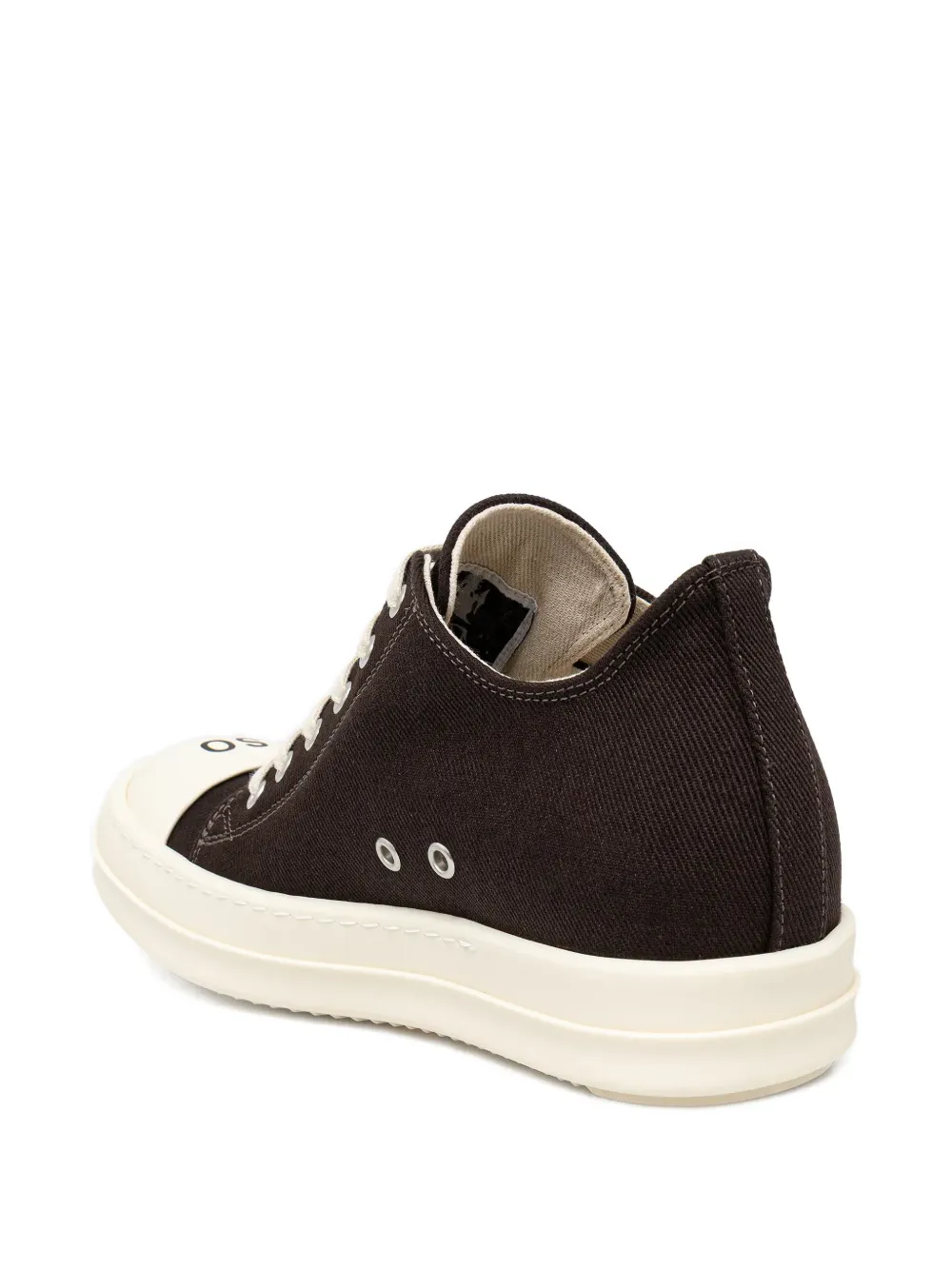 Rick Owens Drkshdw Low Sneaks Lace-up Sneakers In Brown