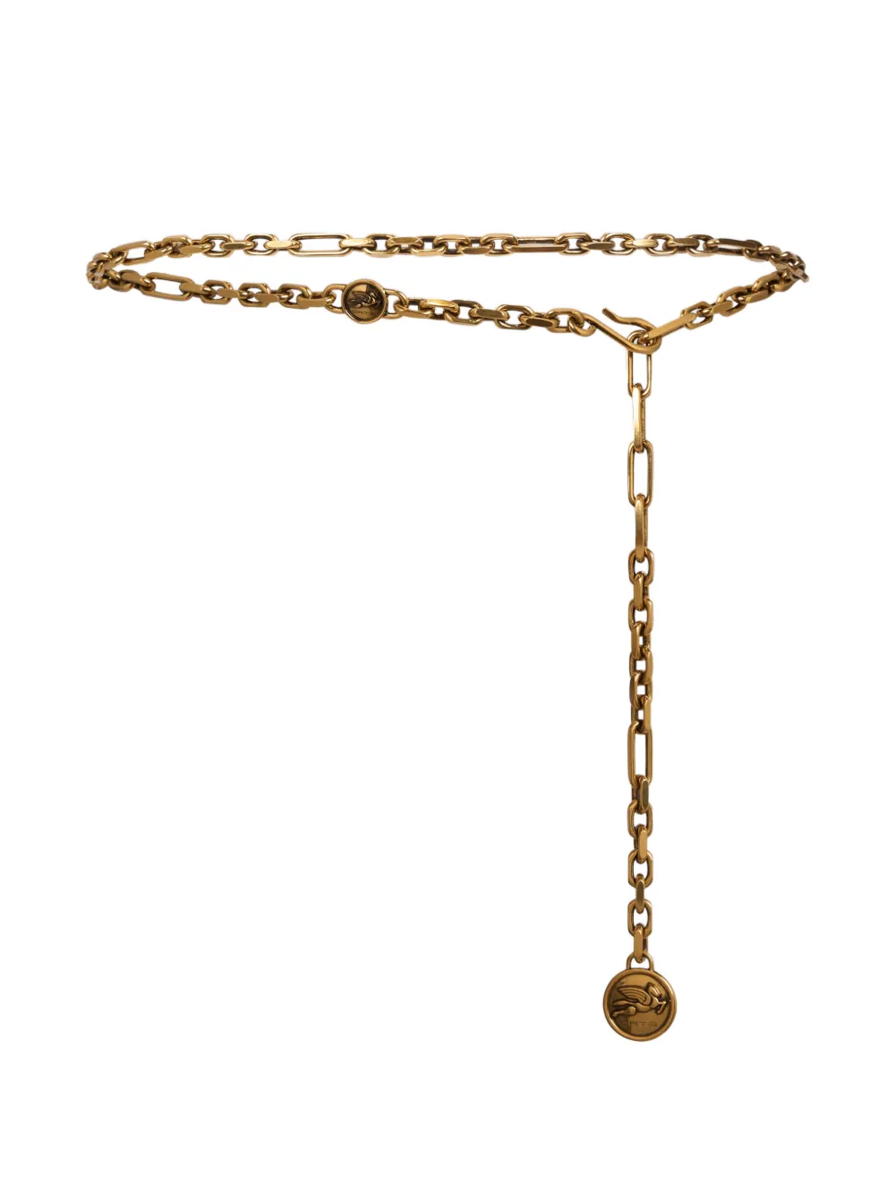 ETRO Pegaso Coins chain belt - Goud