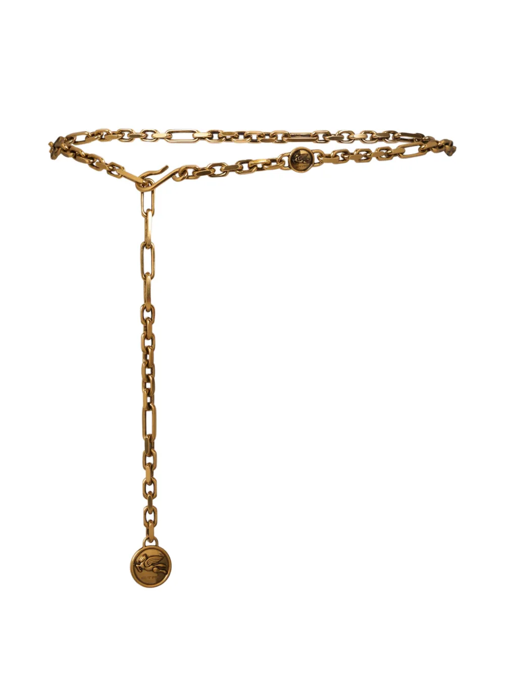 ETRO Pegaso Coins chain belt - Oro