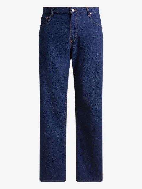 ETRO jeans con motivo de cachemira en jacquard
