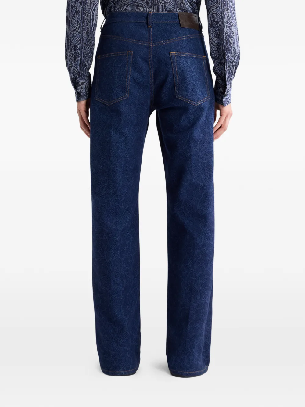  Etro Paisley-jacquard Jeans - Blue 