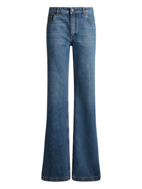 ETRO jean à broderies Pegaso