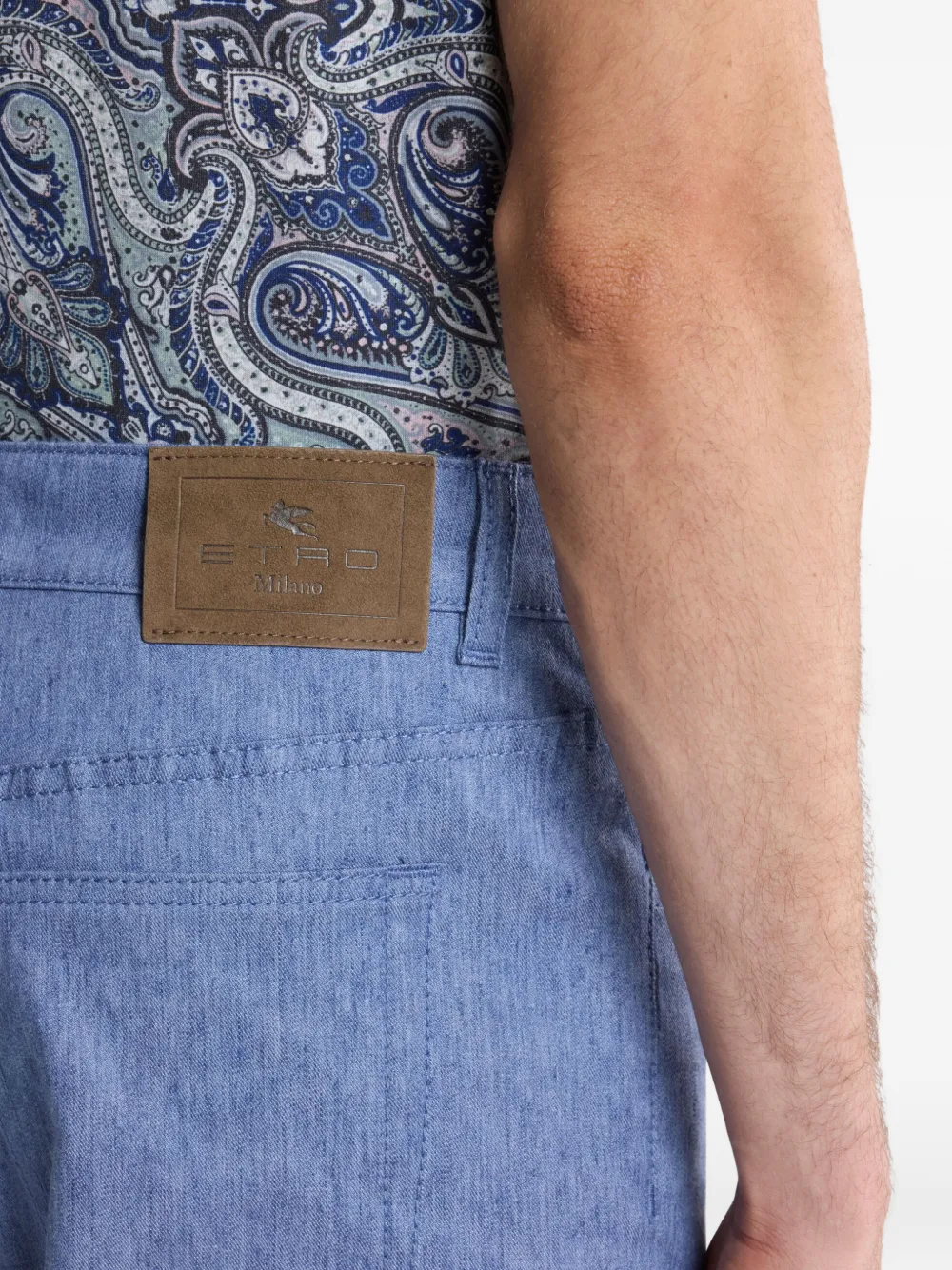 ETRO Straight jeans Blauw