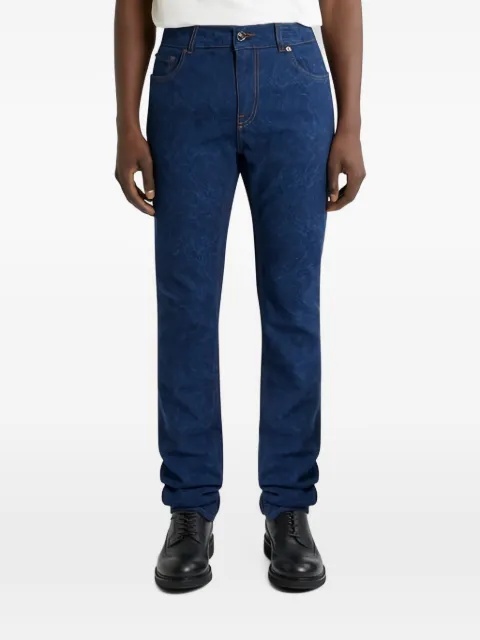 ETRO regular-fit jacquard denim jeans with floral Paisley motif
