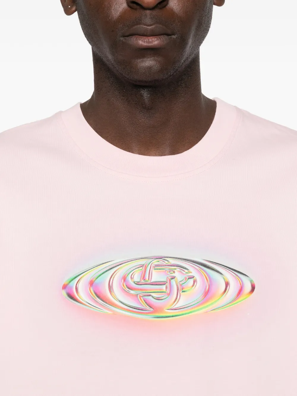 Casablanca T-shirt met grafische print Roze