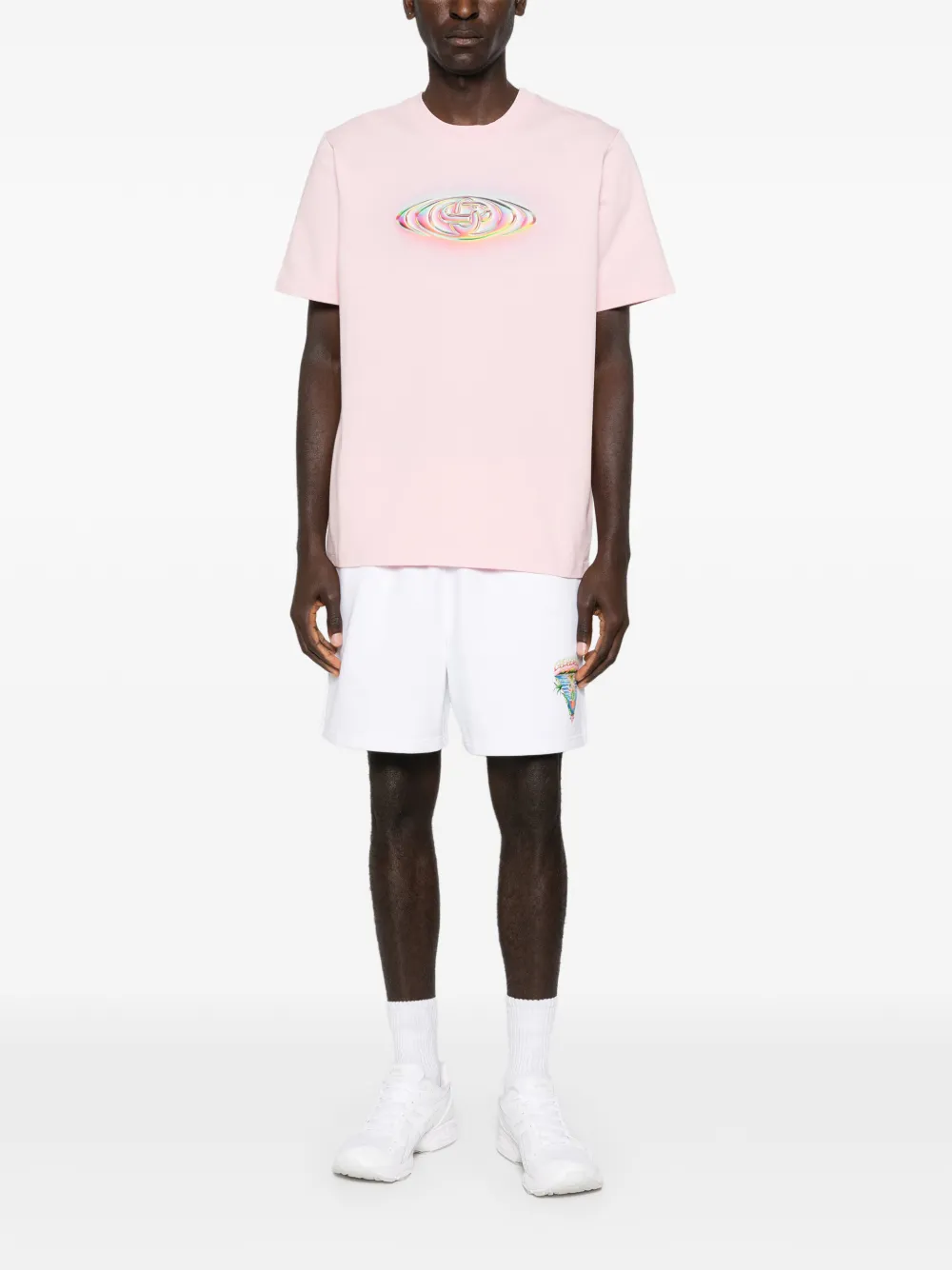 Casablanca graphic T-shirt - Roze