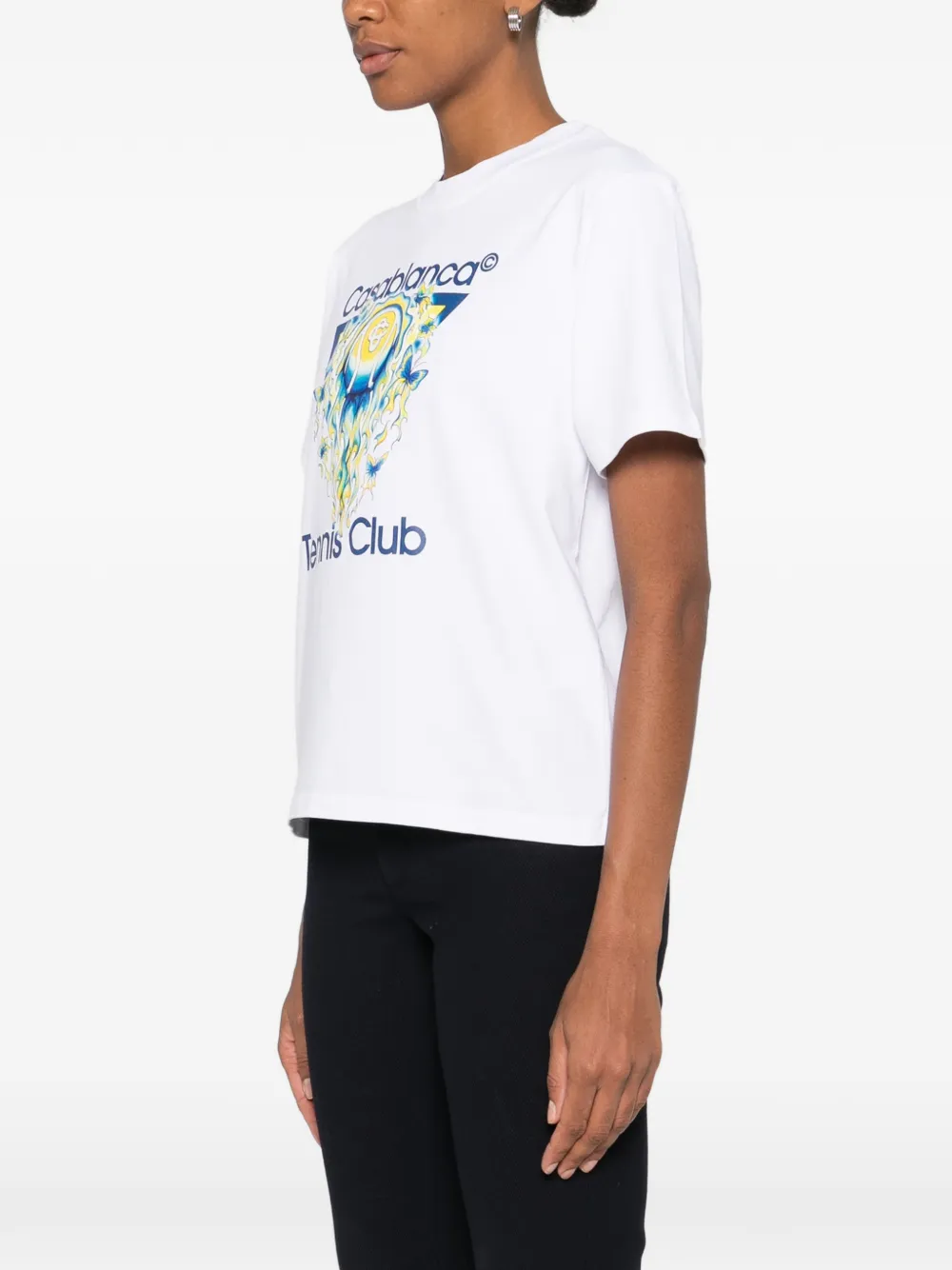 Casablanca katoenen T-shirt Wit