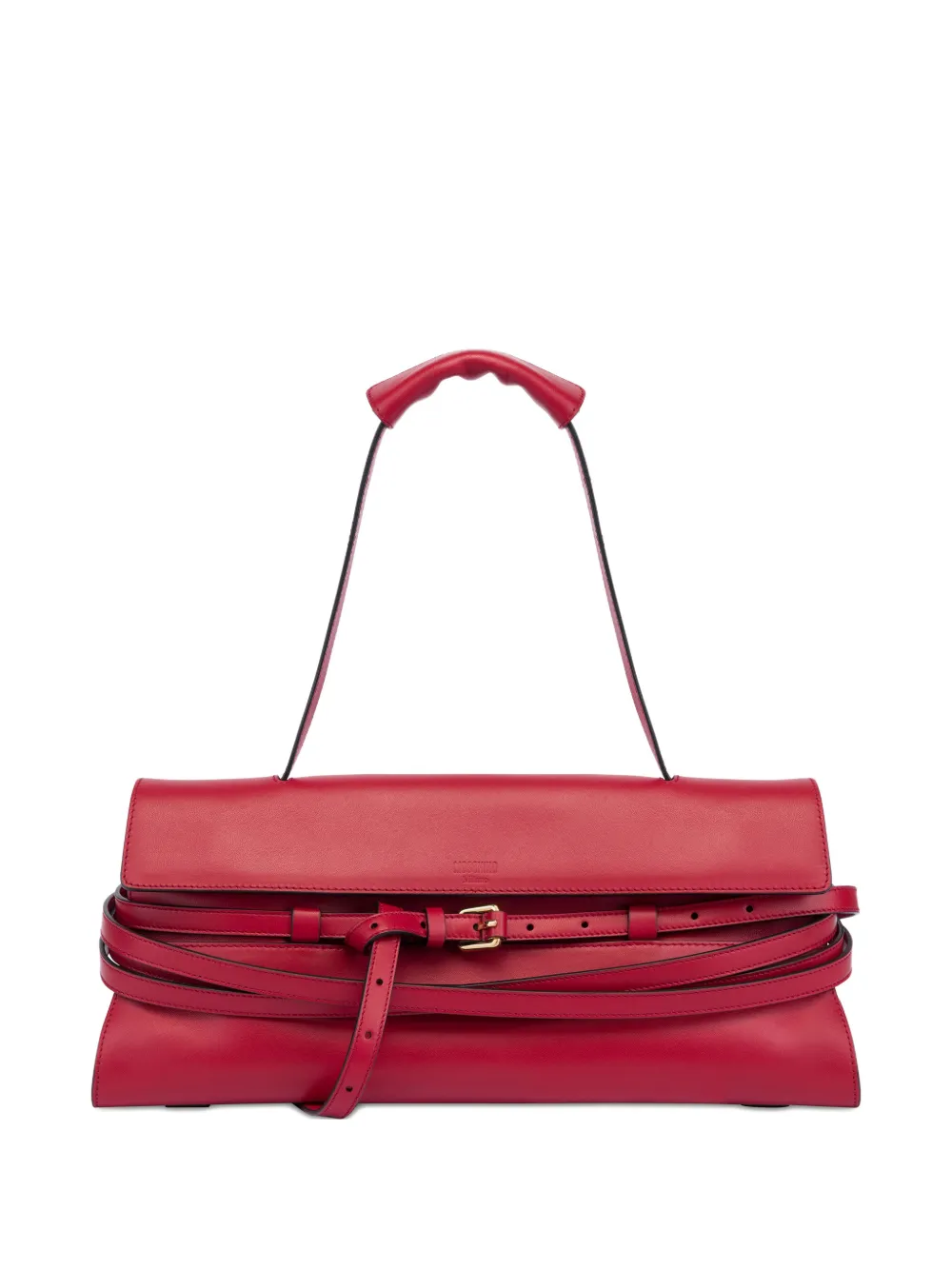 Moschino Borsa a spalla Tie Me media - Rosso