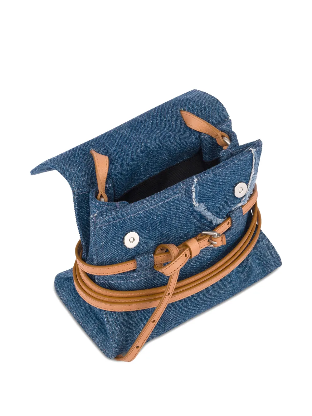 Moschino Wrap clutch met handvat Blauw