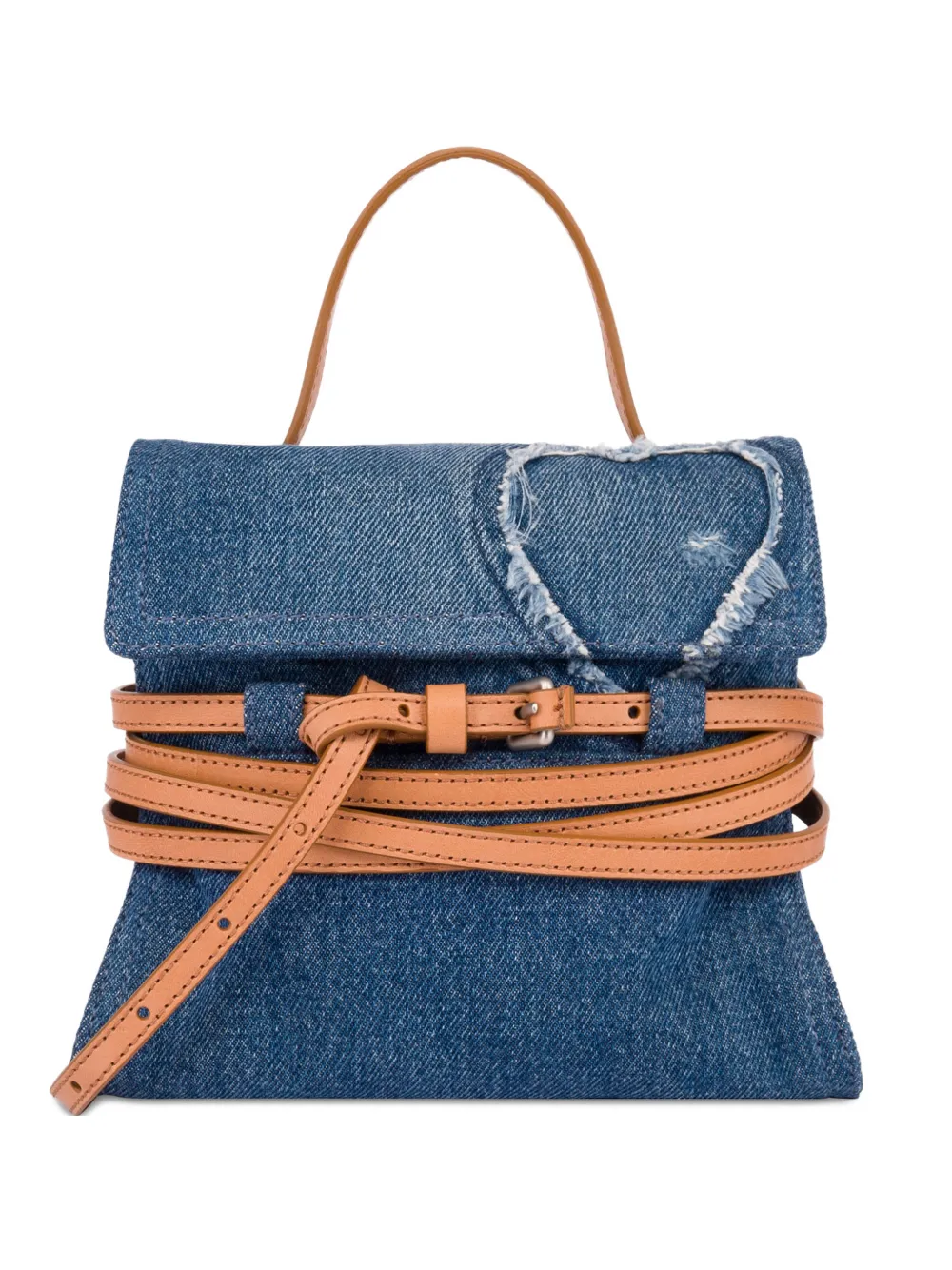 Moschino Clutch con manico - Blu