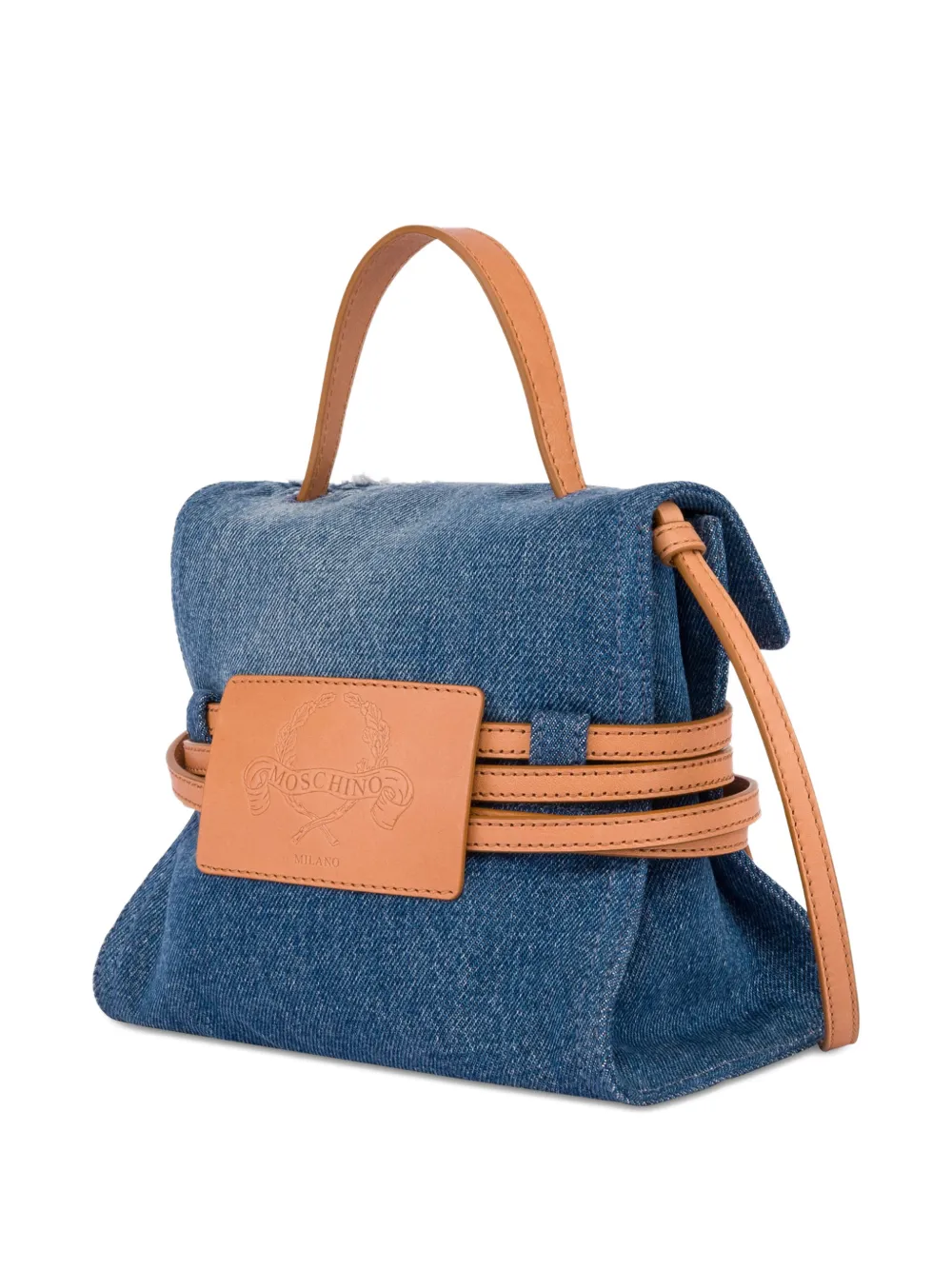 Moschino Wrap clutch met handvat Blauw