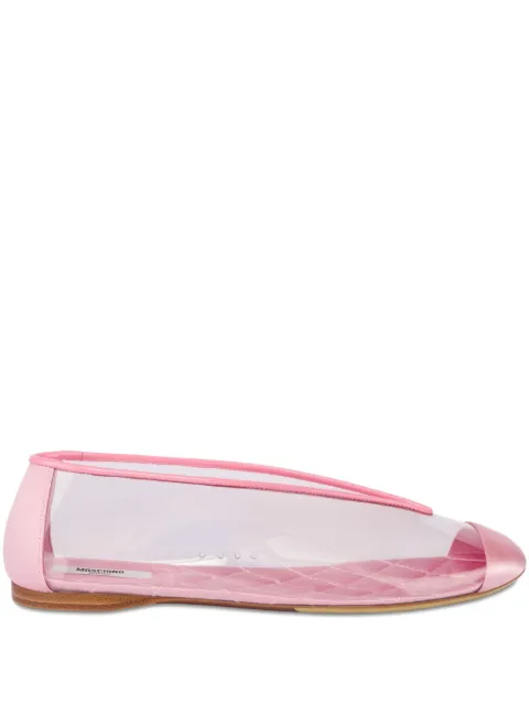Moschino semi-sheer ballet flats