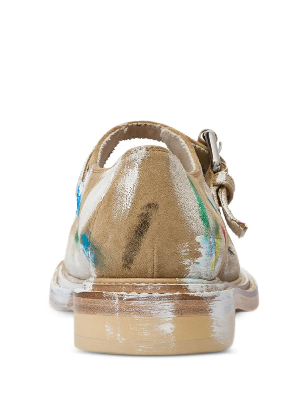 Moschino Loafers met gesp Beige