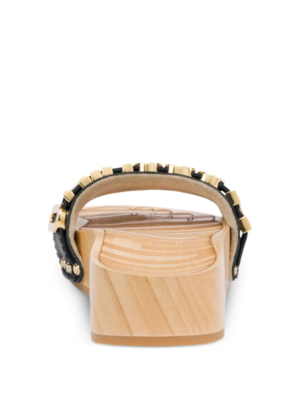 Moschino Muiltjes met logo Zwart