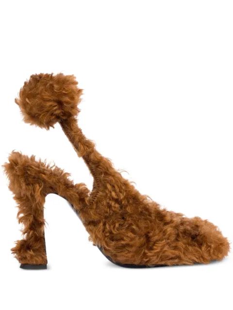 Moschino shearling pumps