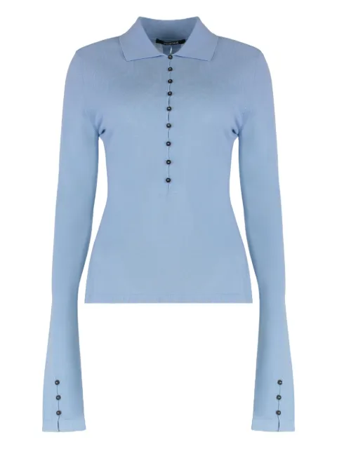 Les Filles d'Eva buttoned long-sleeve polo top