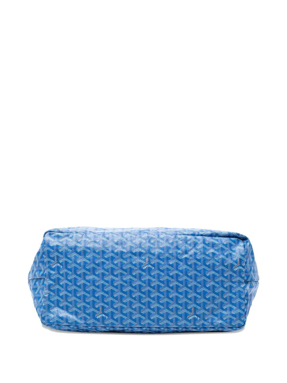 Pre-owned Goyard 2012 Ine Saint Louis Gm Tote Bag In Blue