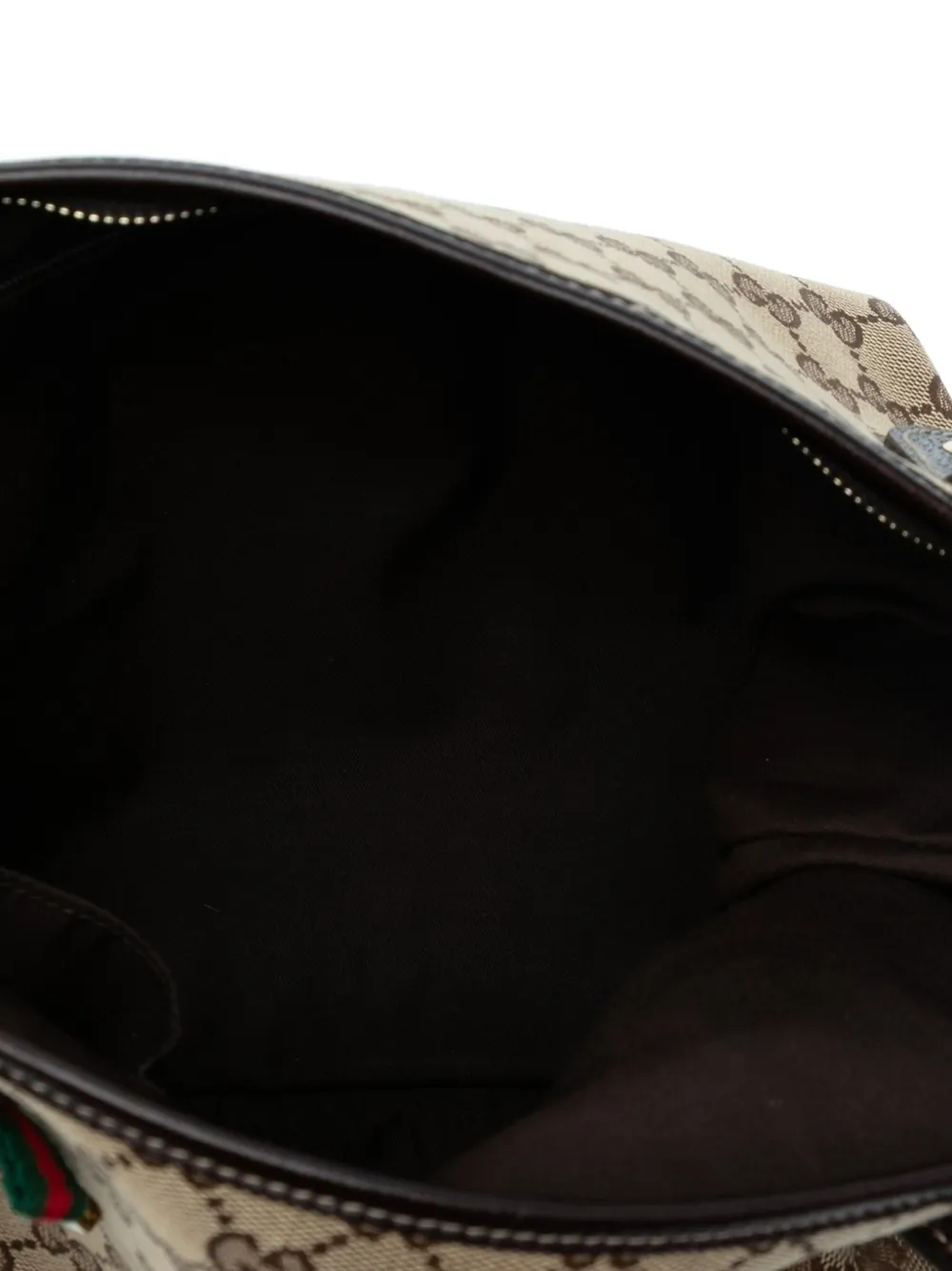 Pre-owned Gucci 2016-2025 Gg Canvas Princy Satchel In Brown