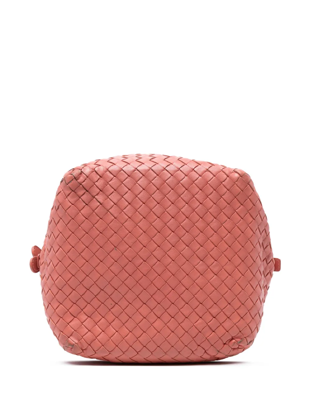 BOTTEGA VENETA Pre-owned 2012-2025 Nappa Intrecciato Cube Crossbody Bag In Pink