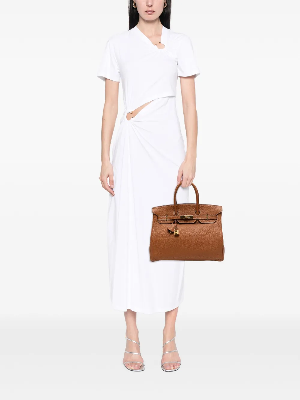 Hermès Pre-Owned bolsa de mano Togo Birkin Retourne 35 2004 | Estilos de archivo | Image 2