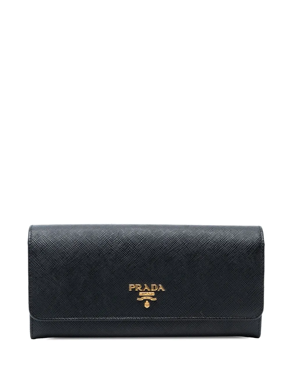 Prada Pre-Owned 2020-2025 Large Saffiano Wallet long wallets | Black | Image 1