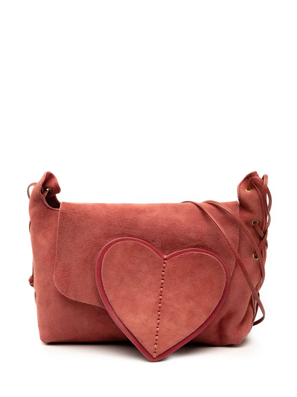 Gucci Pre-Owned 2000-2015 Suede Heart shoulder bag - ピンク Gucci Pre-Owned 2000-2015 Suede Heart shoulder bag - ピンク