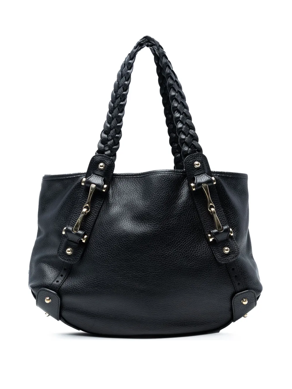 Gucci Pre-Owned 2016-2025 Leather Horsebit Pelham shoulder bag - ブラック Gucci Pre-Owned 2016-2025 Leather Horsebit Pelham shoulder bag - ブラック