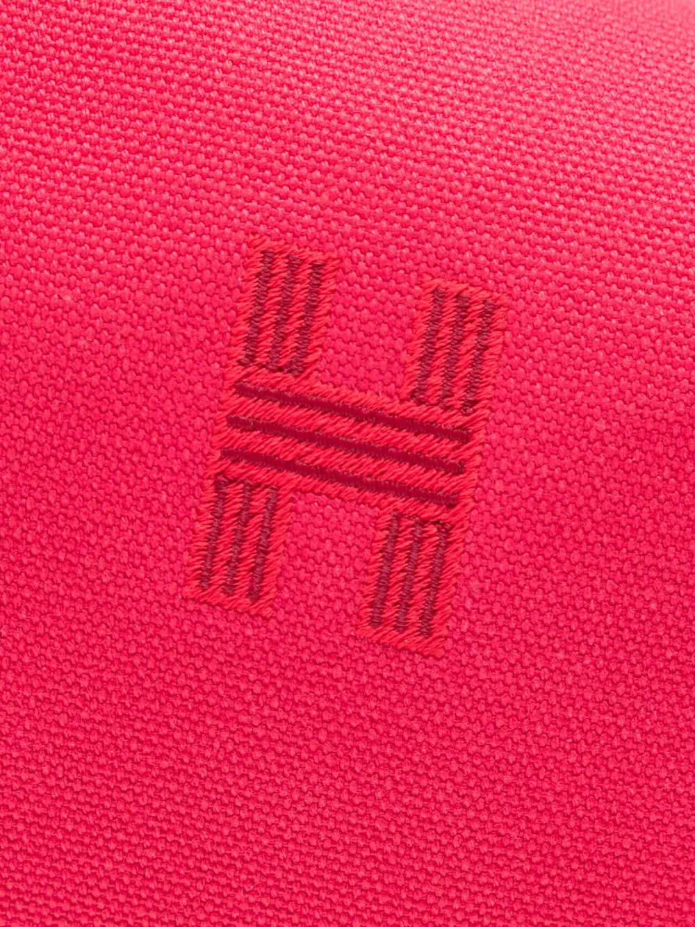 Pre-owned Hermes 2020-2025 Large Canvas Bride A Brac Case Vanity Bag In Pink