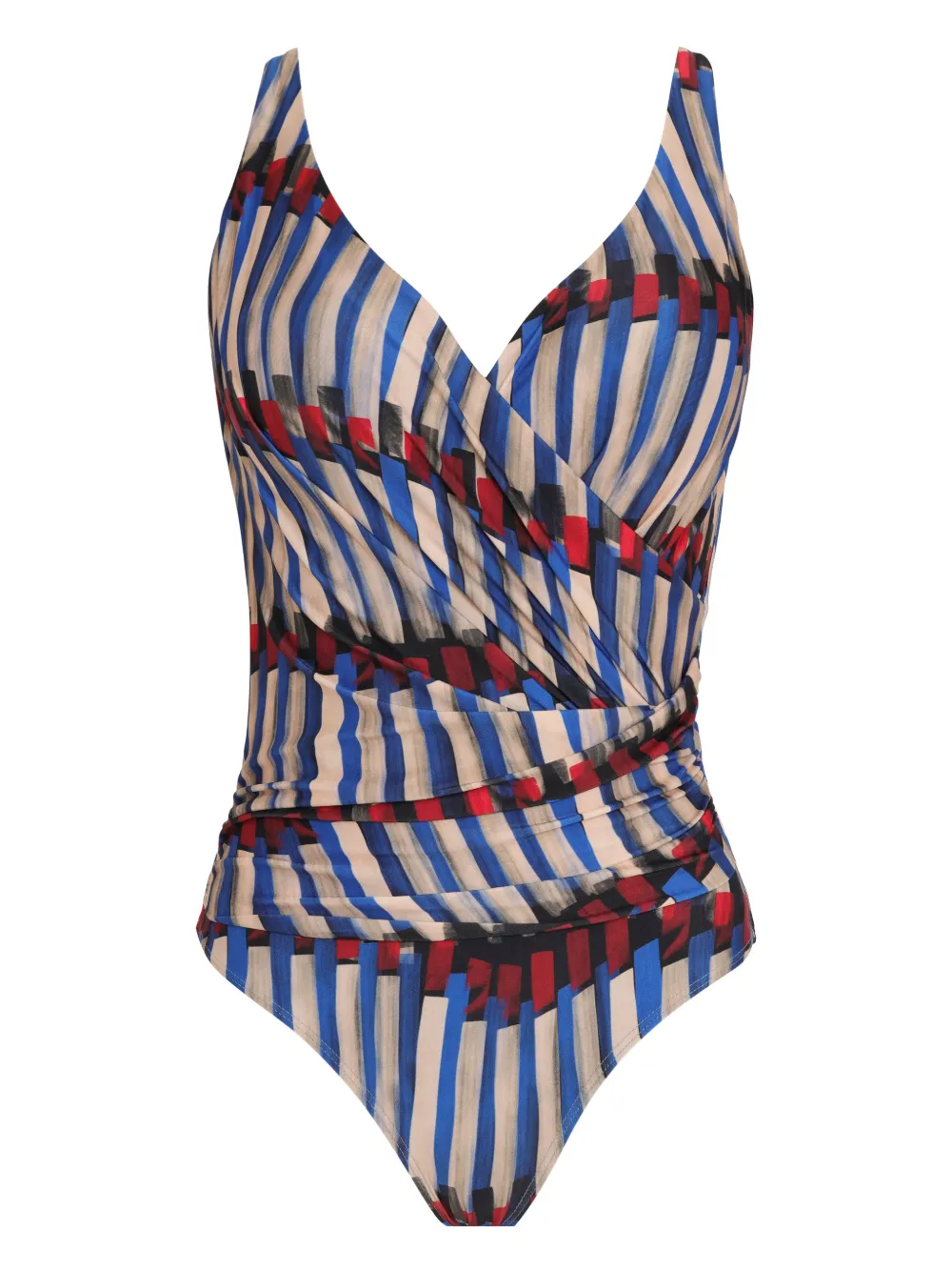 Lygia & Nanny striped printed swimsuit | Neutrals | Image 1