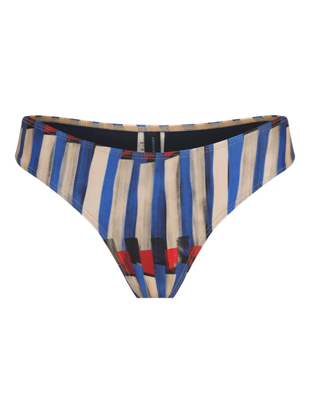 Lygia & Nanny striped printed bikini bottoms | Blue | Image 1
