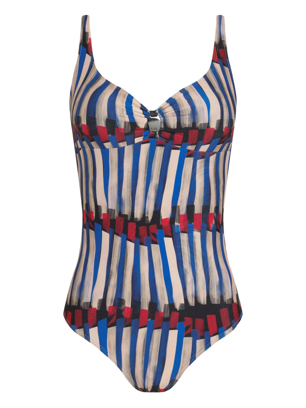 Lygia & Nanny striped printed swimsuit | Blue | Image 1