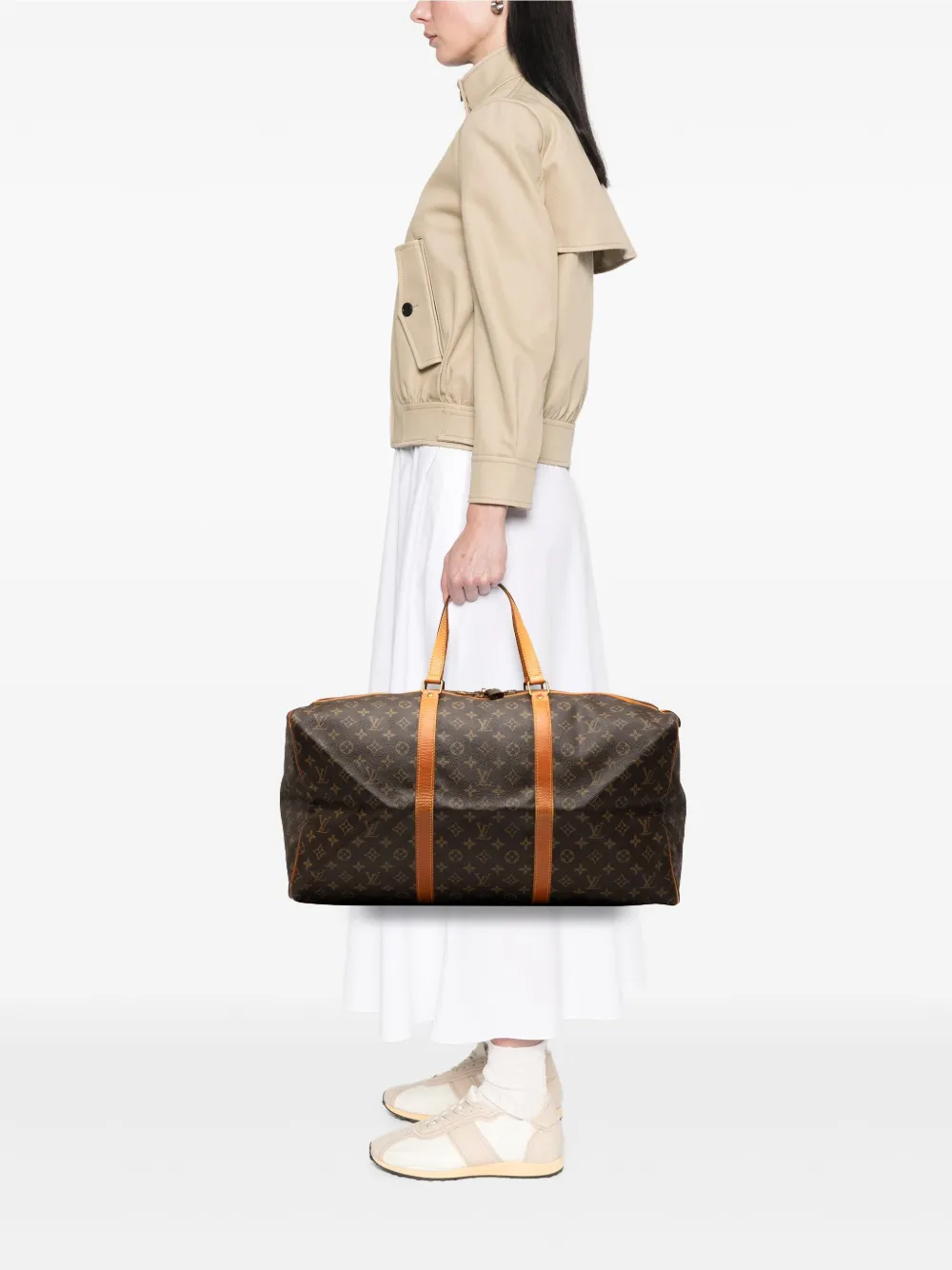 Louis Vuitton Pre-Owned 1990-2020 Monogram Sac Souple 55 travel bag | Pre-Owned | Image 2