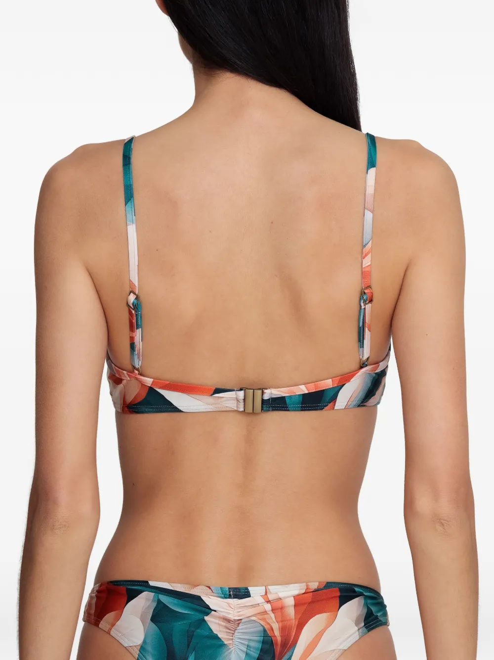 Lygia & Nanny Bikinitop met print Groen