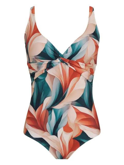Lygia & Nanny Adriana twisted-printed swimsuit