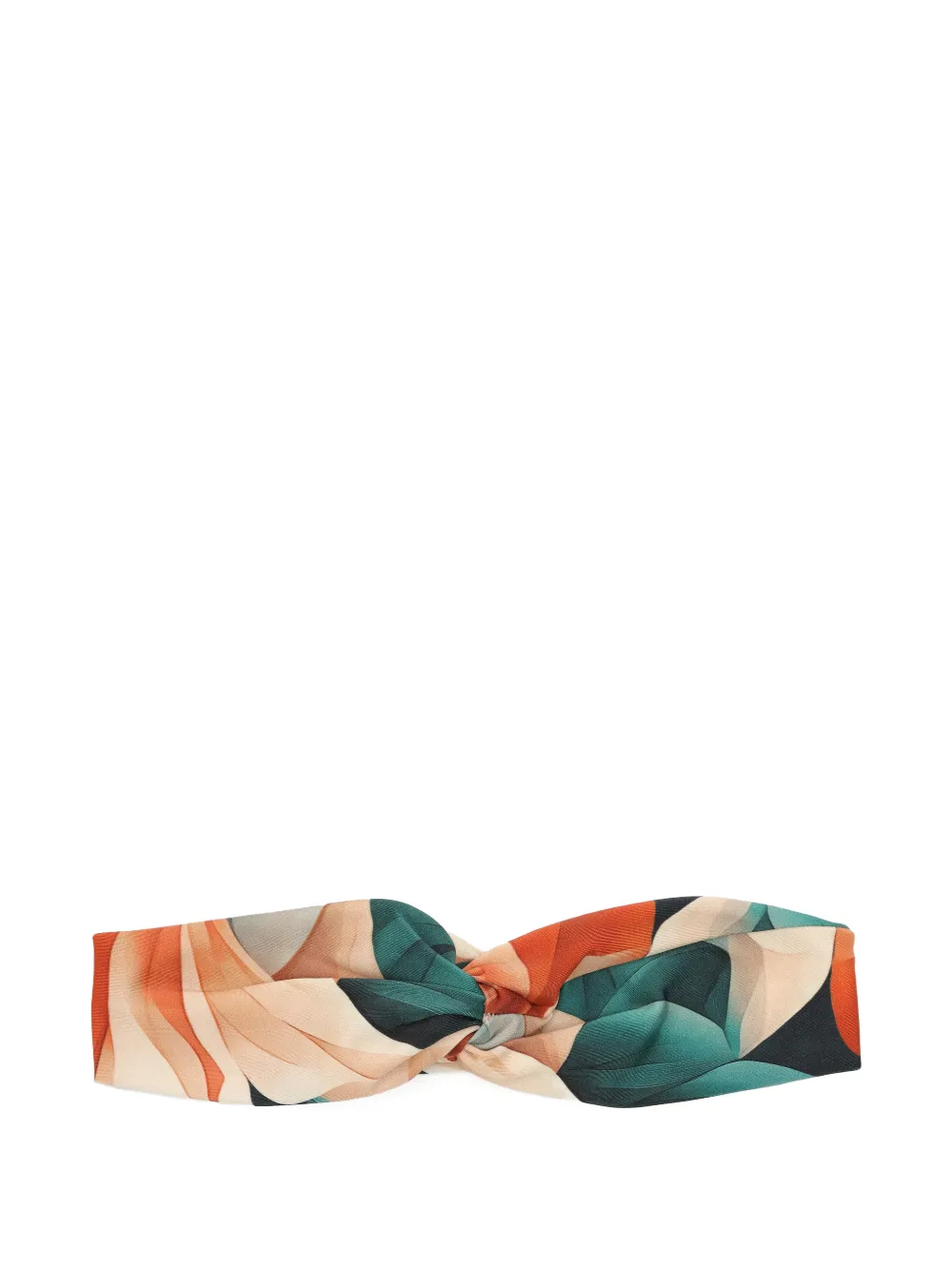 Lygia & Nanny Bethania twisted-detail printed headband | Neutrals | Image 1
