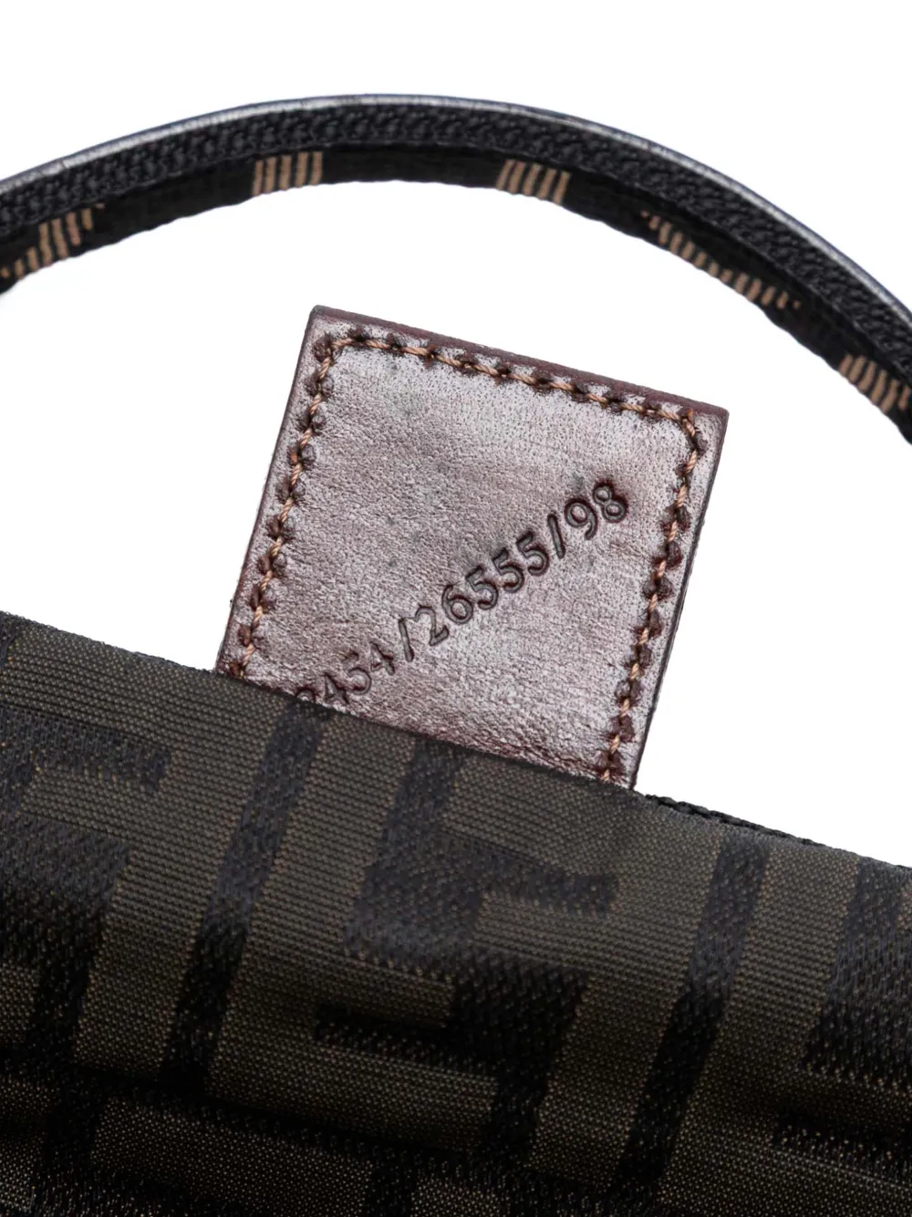 Pre-owned Fendi 1998 Zucca Canvas Shopping Tote Bag In Brown