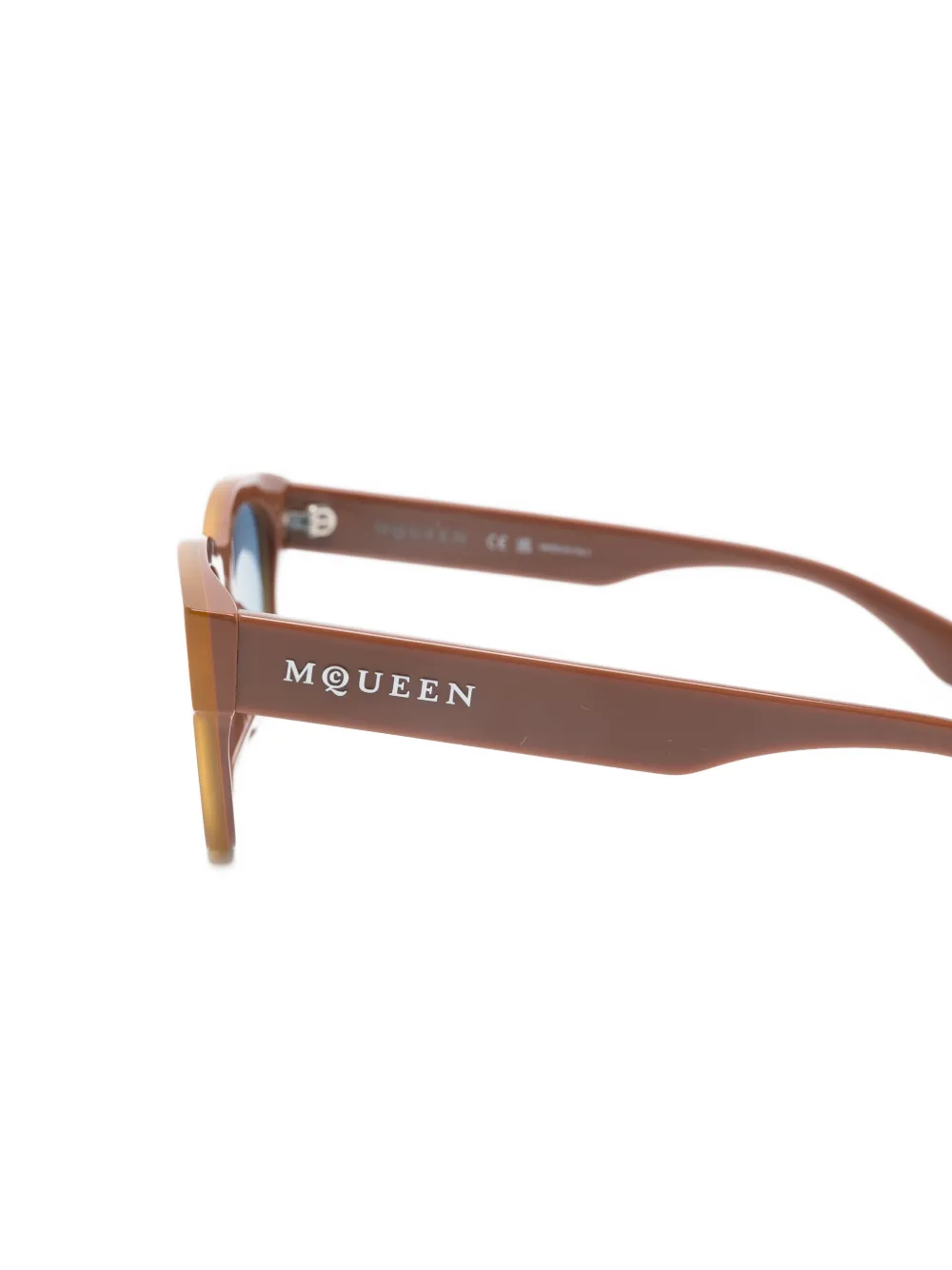  Alexander Mcqueen Eyewear Square-frame Sunglasses - Brown 