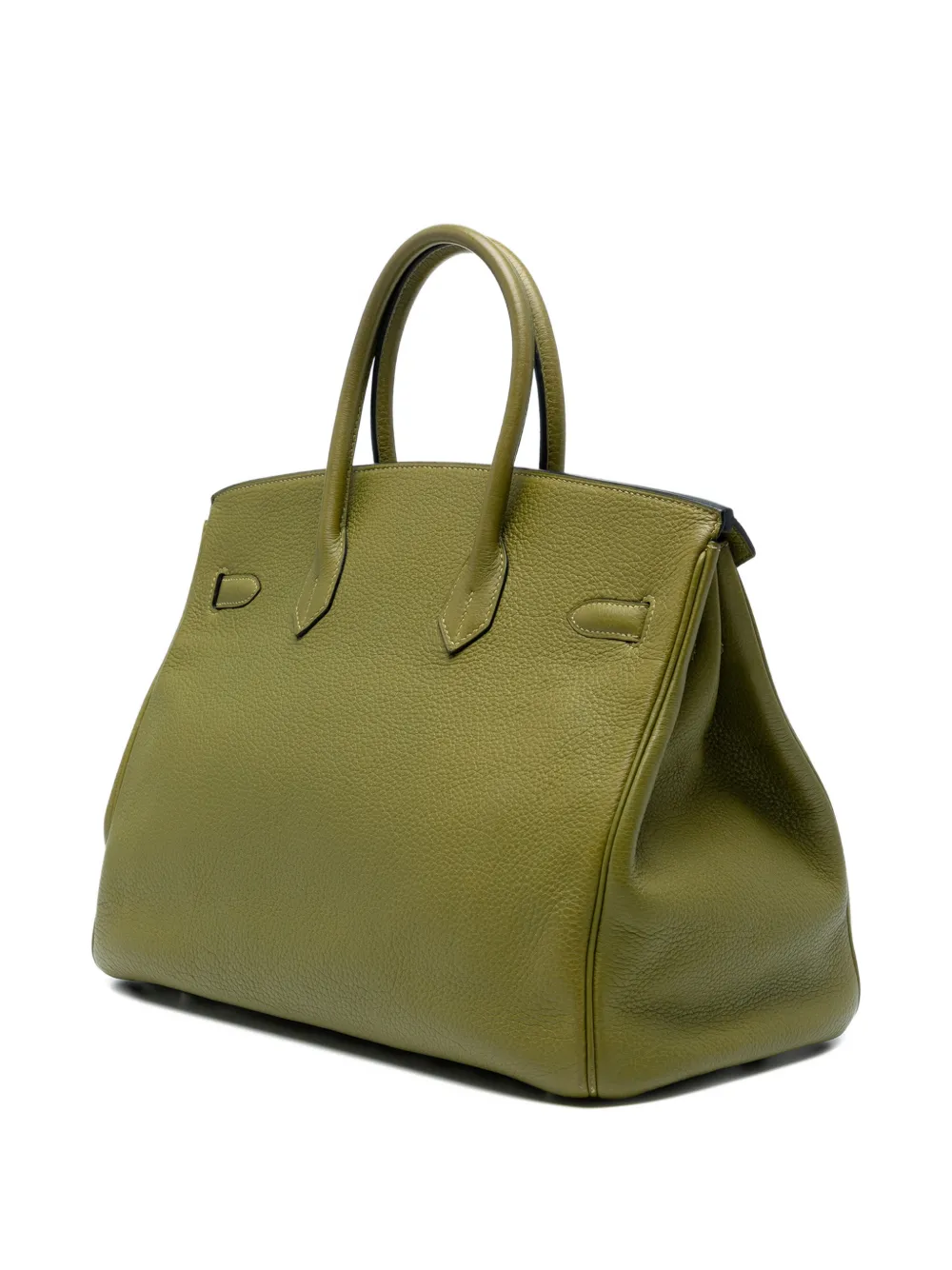 HERMES Pre-owned 2008 Togo Birkin Retourne 35 Handbag In Green