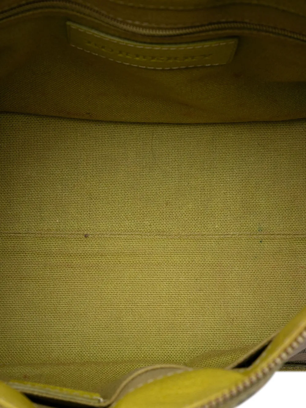 Pre-owned Burberry 2000-2017 Haymarket Check Coated Canvas Pilgrim Satchel In Brown