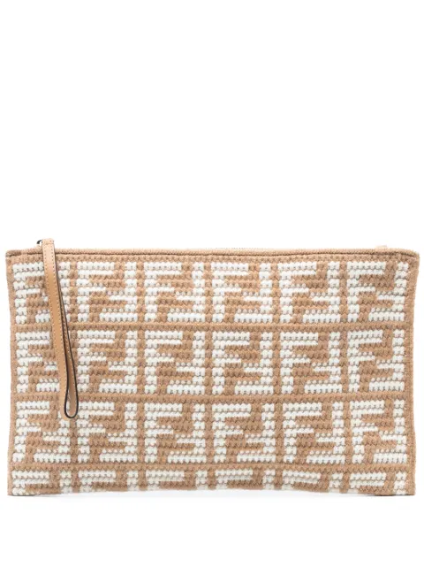 Fendi Pre-Owned 2010-2025 Zucca Cashmere clutch bag